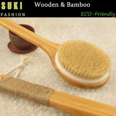 Spa shower wood scrub body massage bristle brush